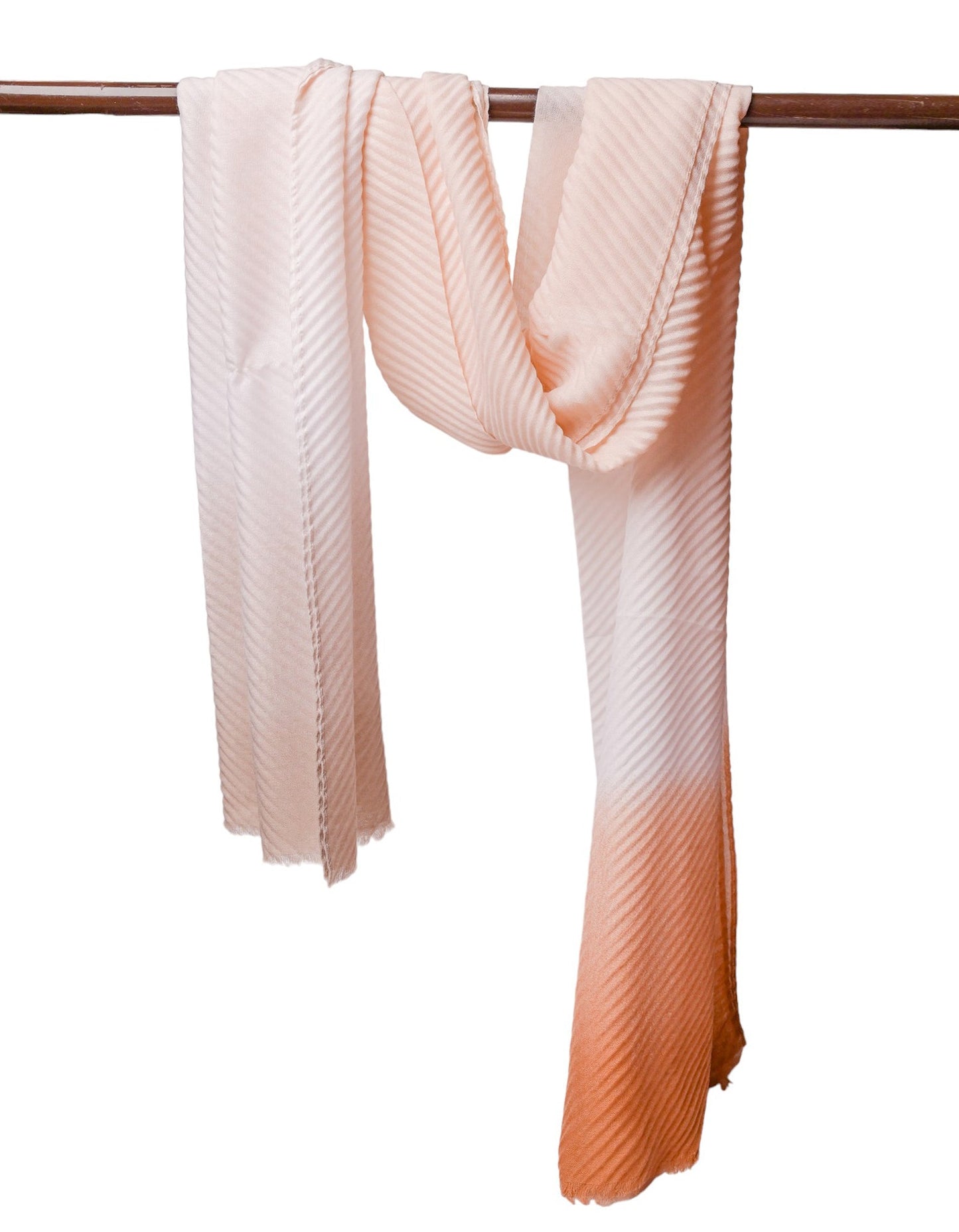 Crinkle Lawn Hijab - Peach