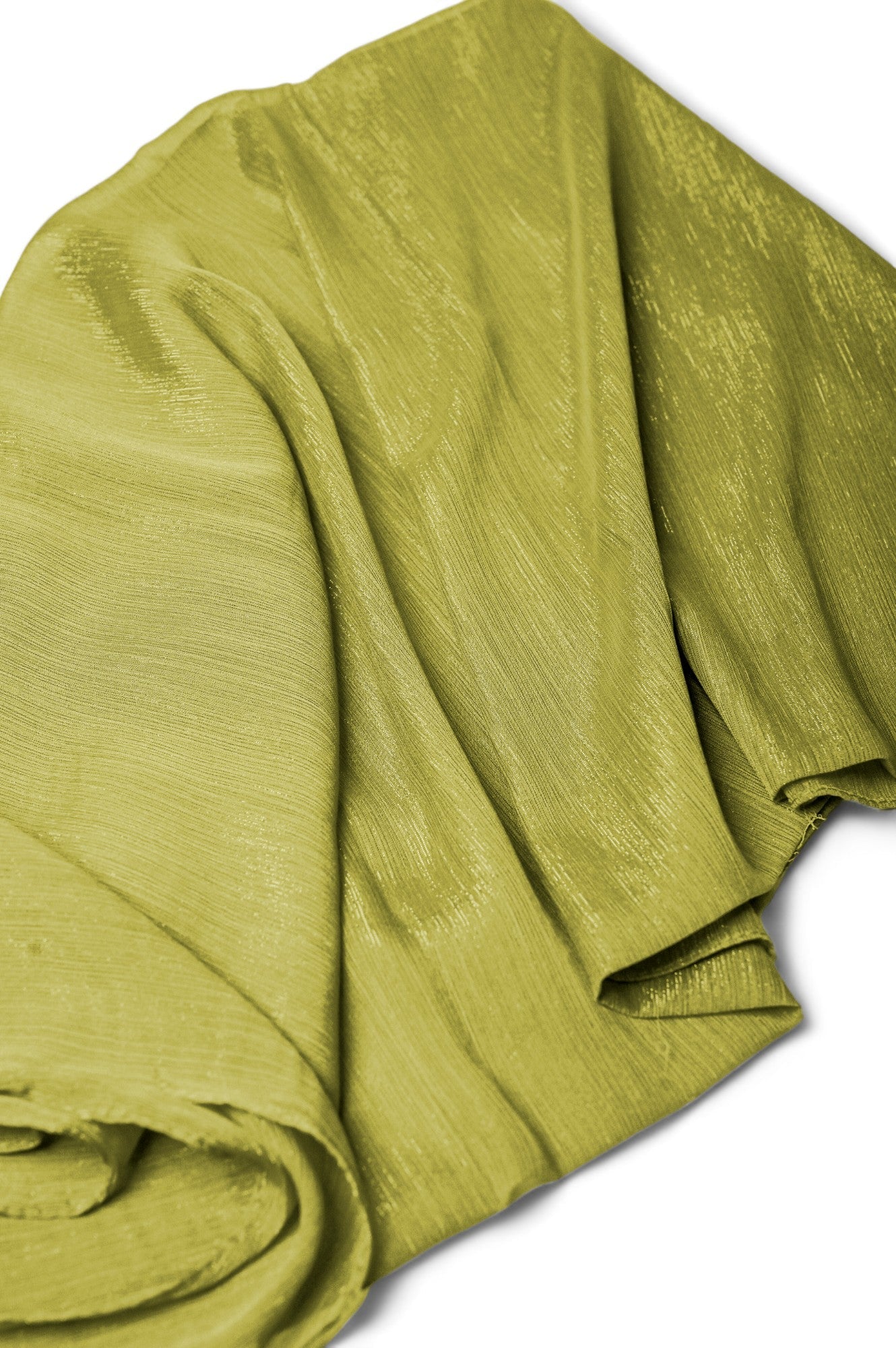 Crinkle Chiffon Zarri Hijab - Yellow Green