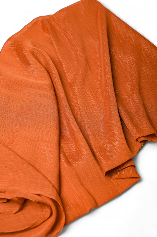 Crinkle Chiffon Zarri Hijab - Orange