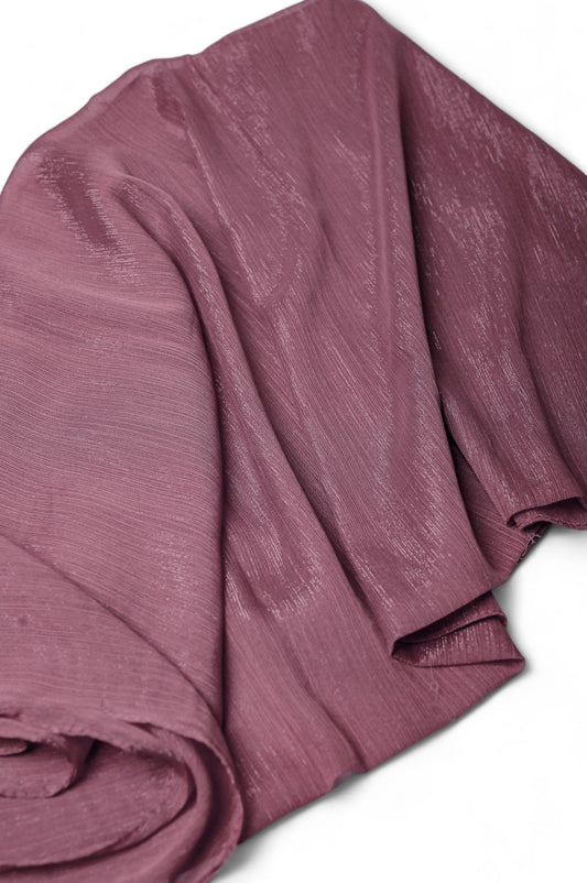 Crinkle Chiffon Zarri Hijab - Pale Violet Red