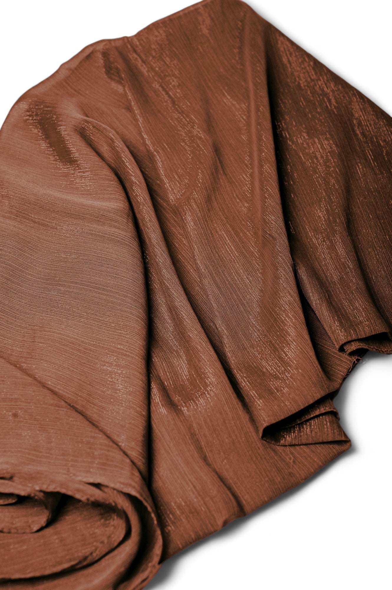 Crinkle Chiffon Zarri Hijab - Brown