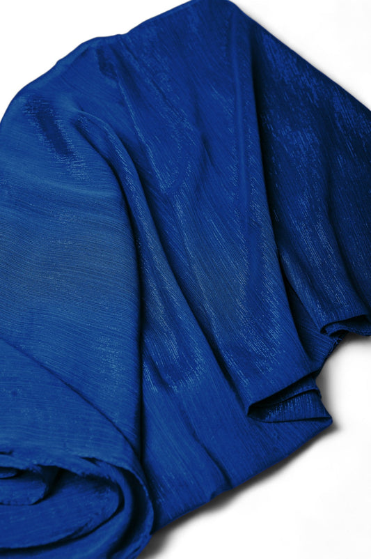 Crinkle Chiffon Zarri Hijab - Blue