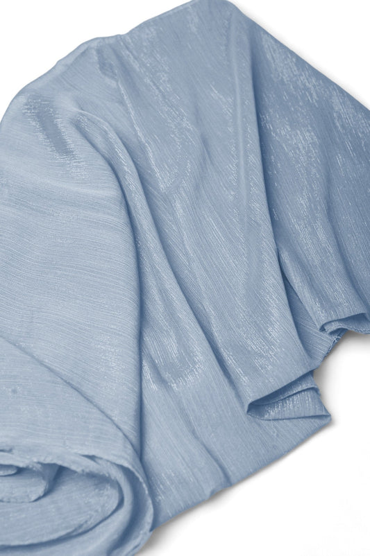 Crinkle Chiffon Zarri Hijab - Light Blue