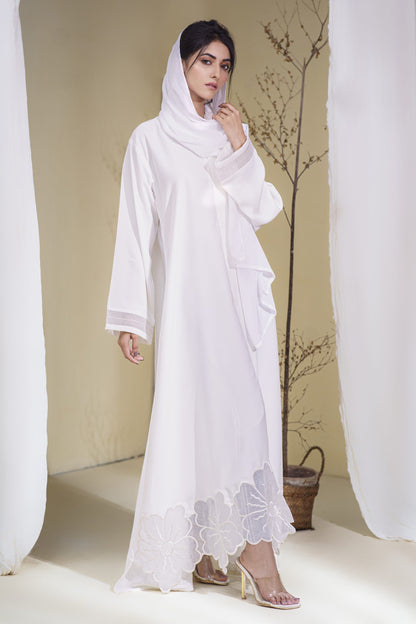 White Celestial Abaya