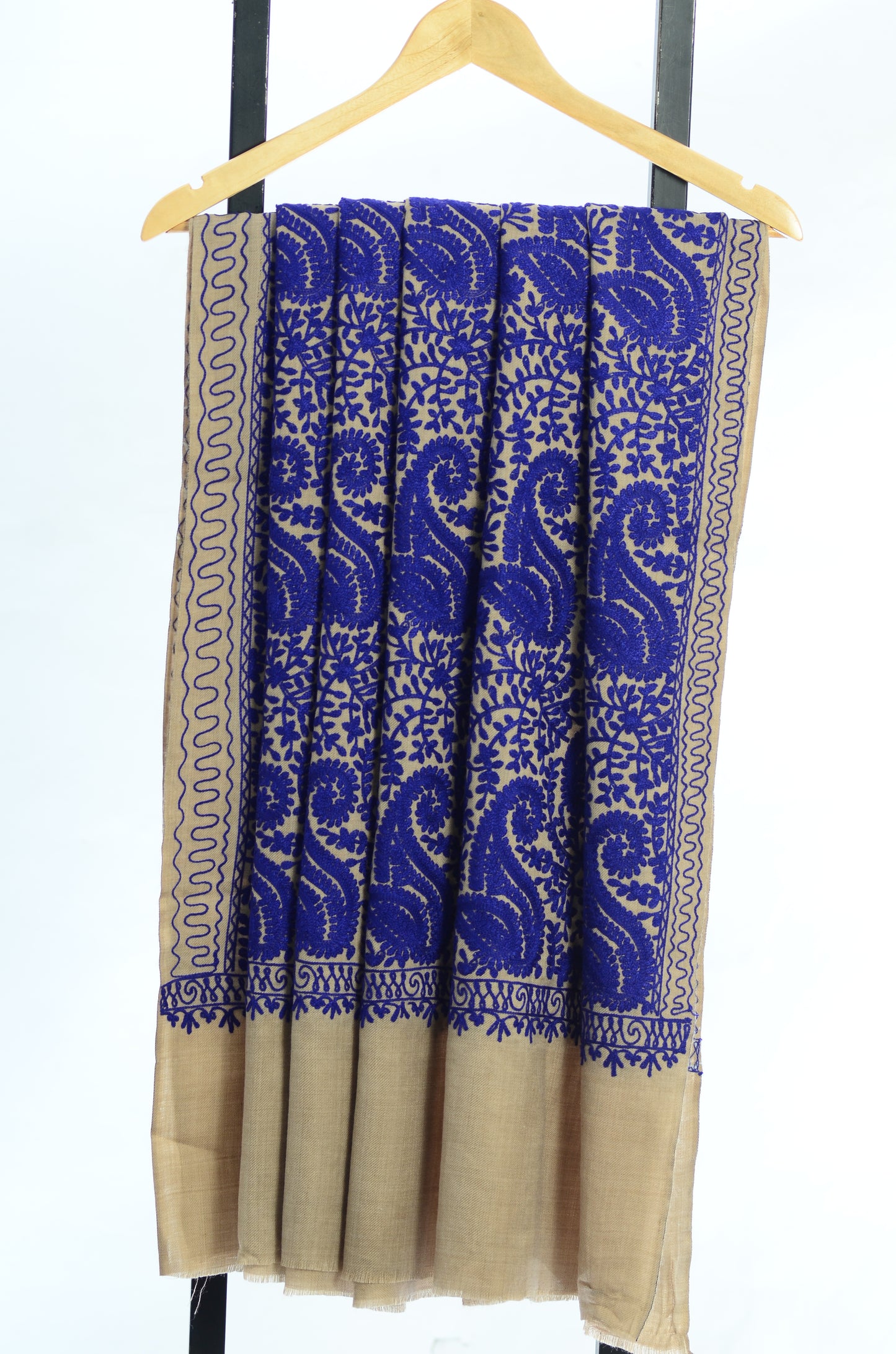 Pure Pashmina Shawl Blue