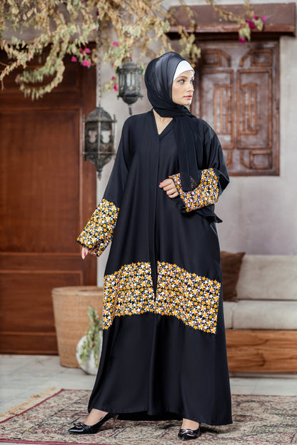 Dark Petal Abaya