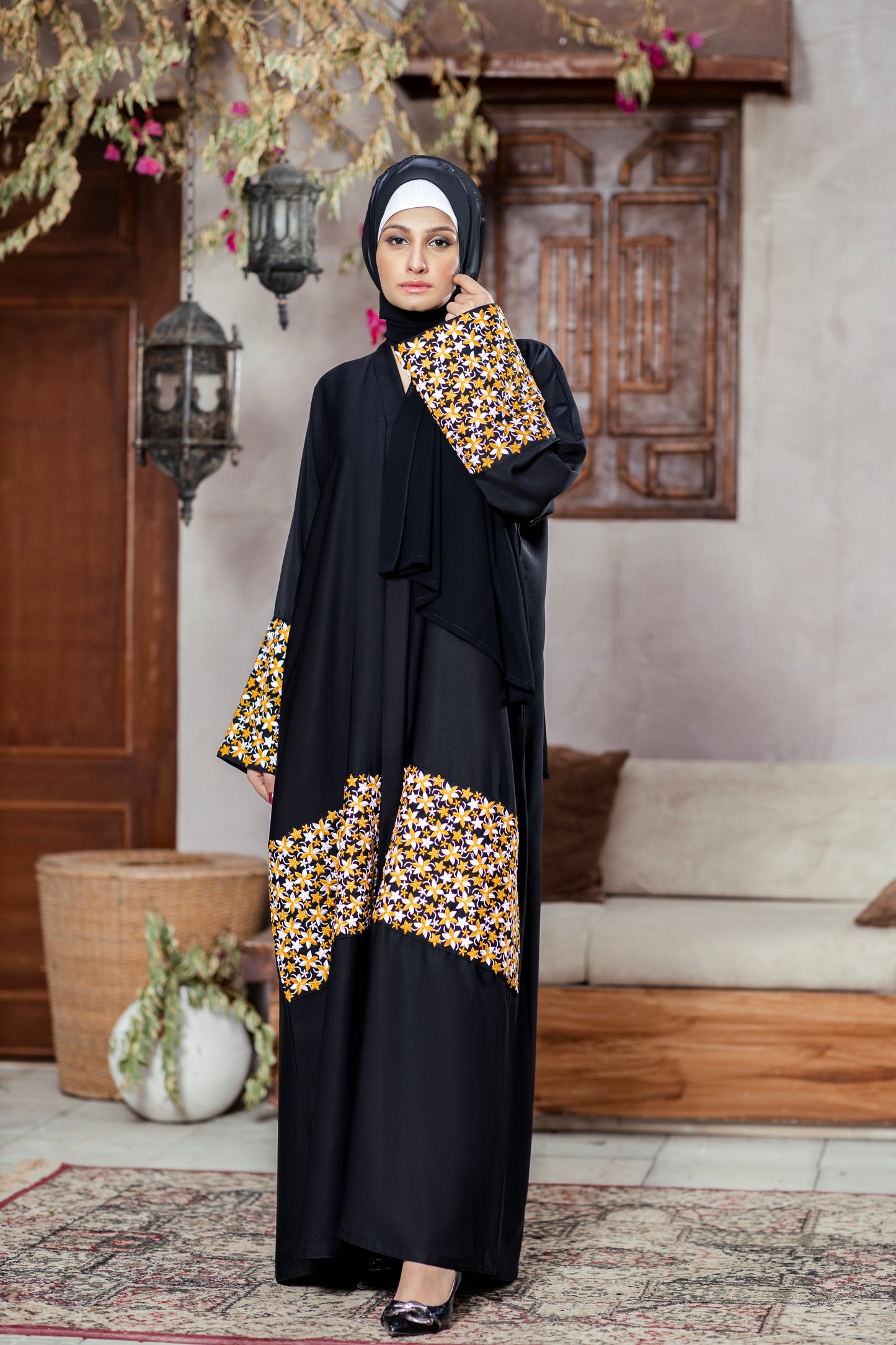 Dark Petal Abaya