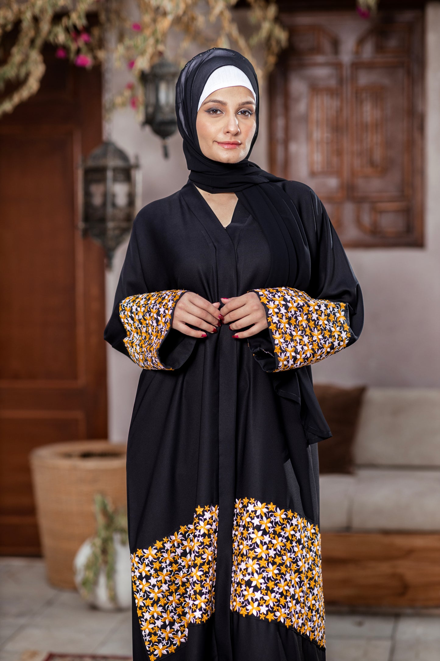 Dark Petal Abaya