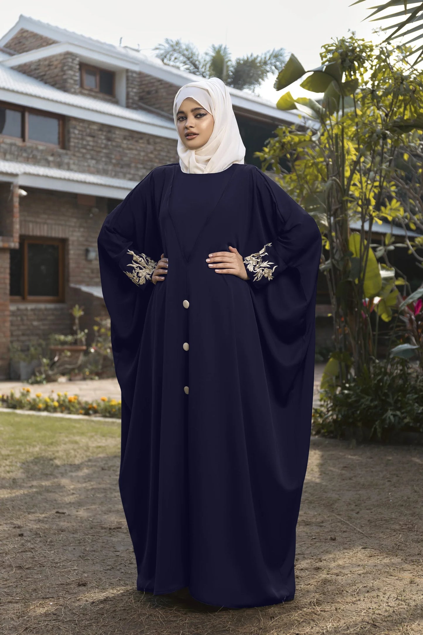 Vintage Blue Abaya