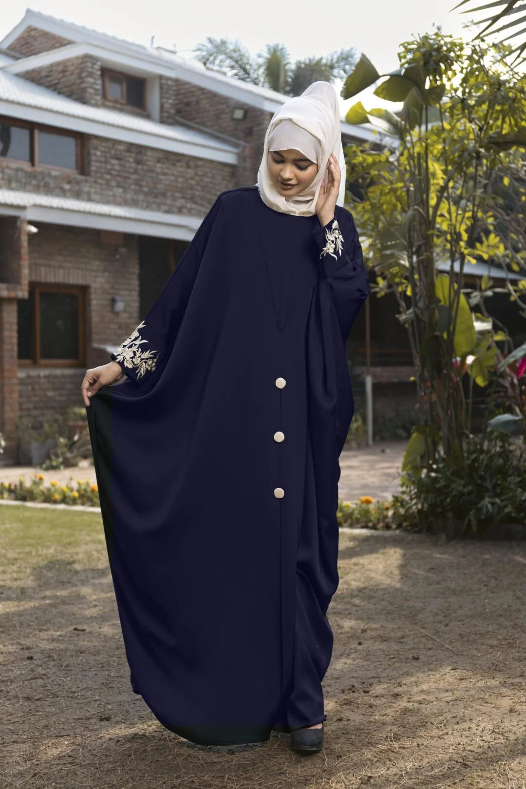 Vintage Blue Abaya