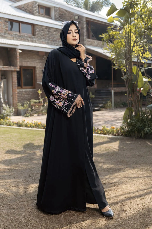 Aafrozah Black Abaya