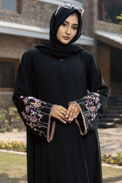 Aafrozah Black Abaya