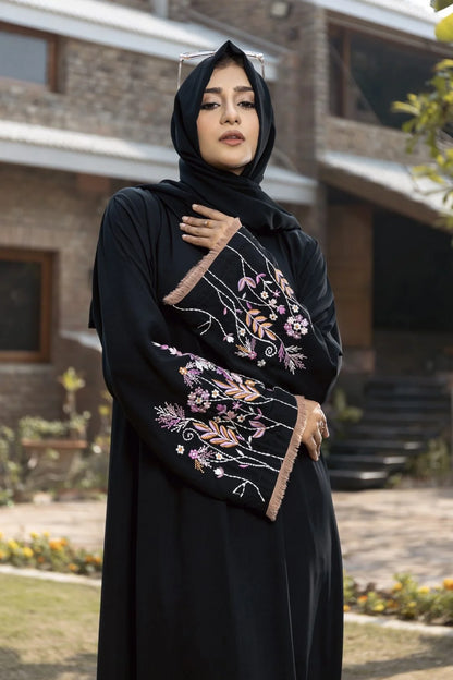 Aafrozah Black Abaya