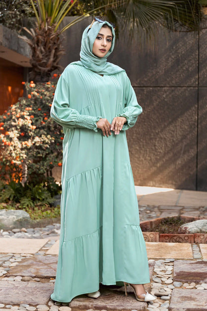 Pastel Green Abaya