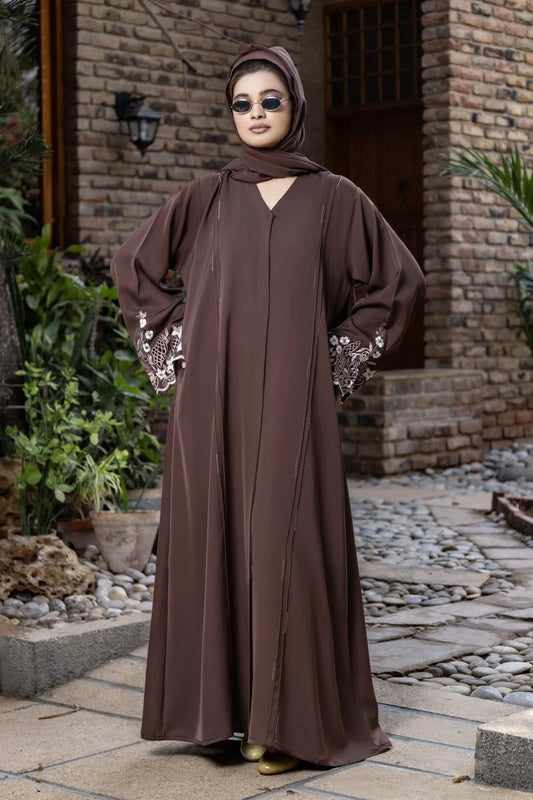 Midnight Brown Abaya