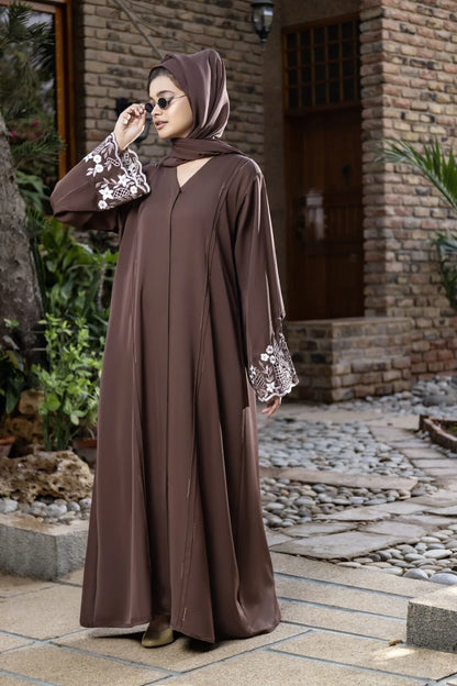 Midnight Brown Abaya