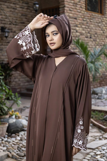 Midnight Brown Abaya