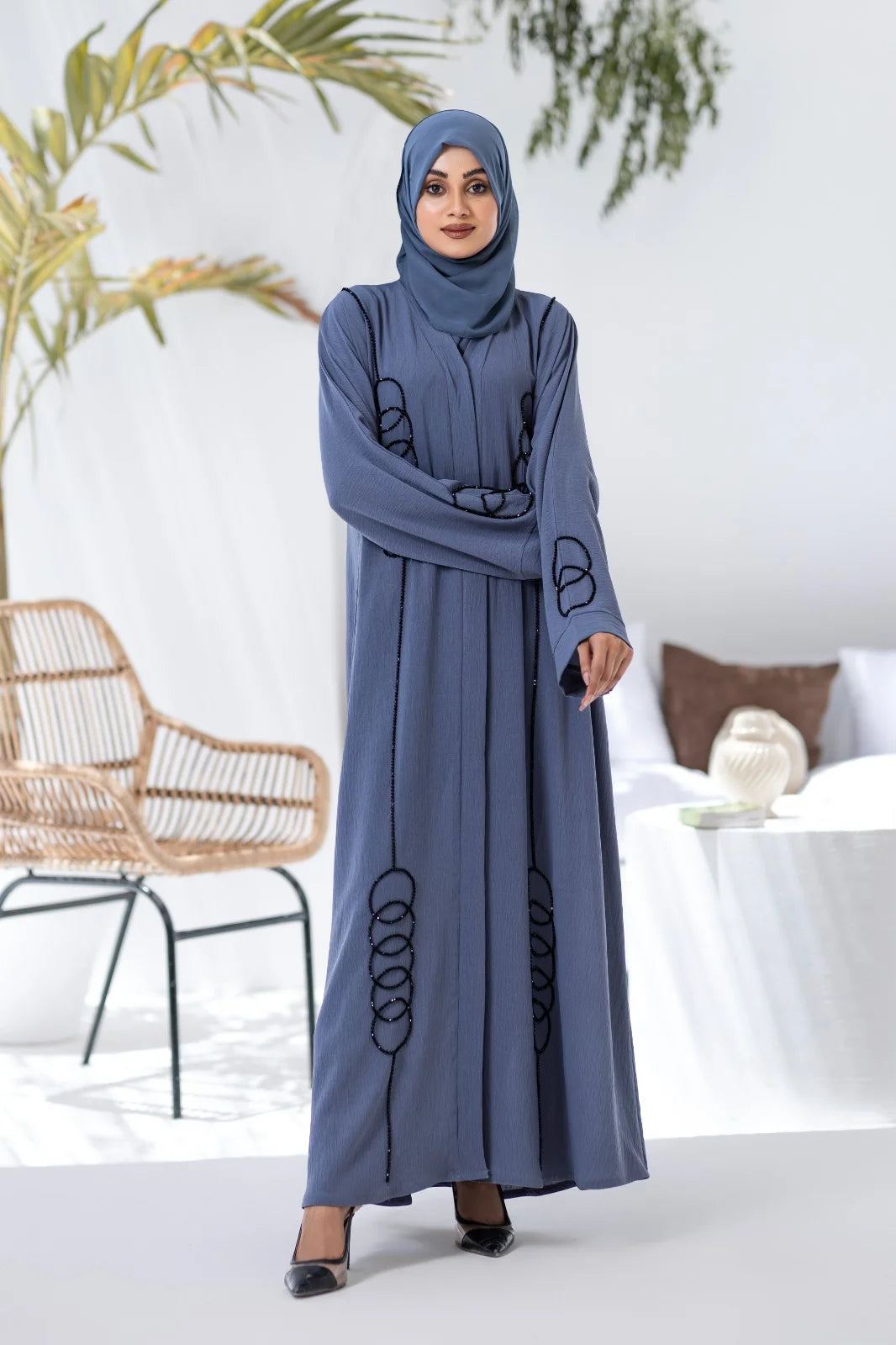 Sapphire Elegance Abaya