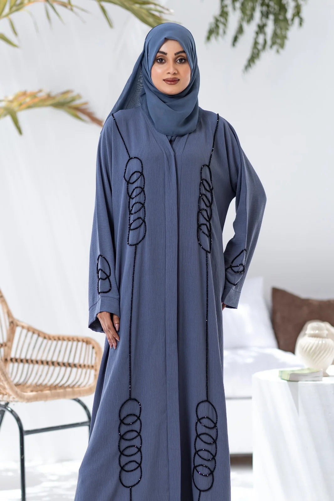 Sapphire Elegance Abaya