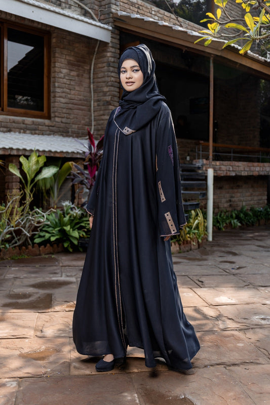 Multi Color Stones Abaya