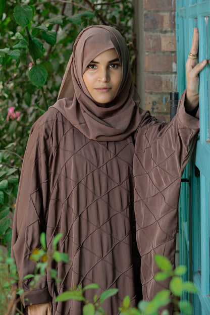 Brown Pintux Abaya